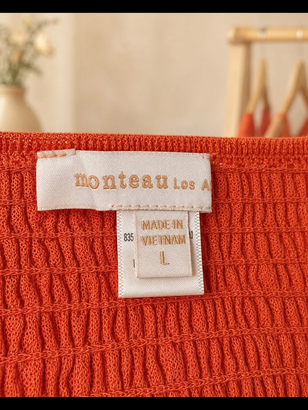 Monteau Los Angeles Coral Button-Front Spaghetti Strap Midi Dress NWOT - Picture 8 of 9